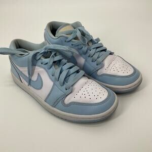 Nike Air Jordan 1 Low DC0774-141 Size 6 Baby Blue Casual Athletic Streetwear